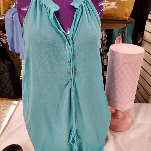 Mud Pie Tops - MUD PIE - TEAGAN TASSEL TANK